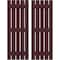 Ekena Millwork Americraft 5-Board, 3 Batten Exterior Real Wood Spaced Board-n-Batten Shutters, ARW401SB519X77WRH, PR ARW401SB519X77WRH - alternate 1